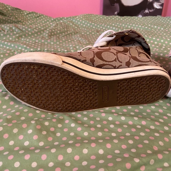 Coach Monogram  HiTop Sneakers - Picture 3 of 4
